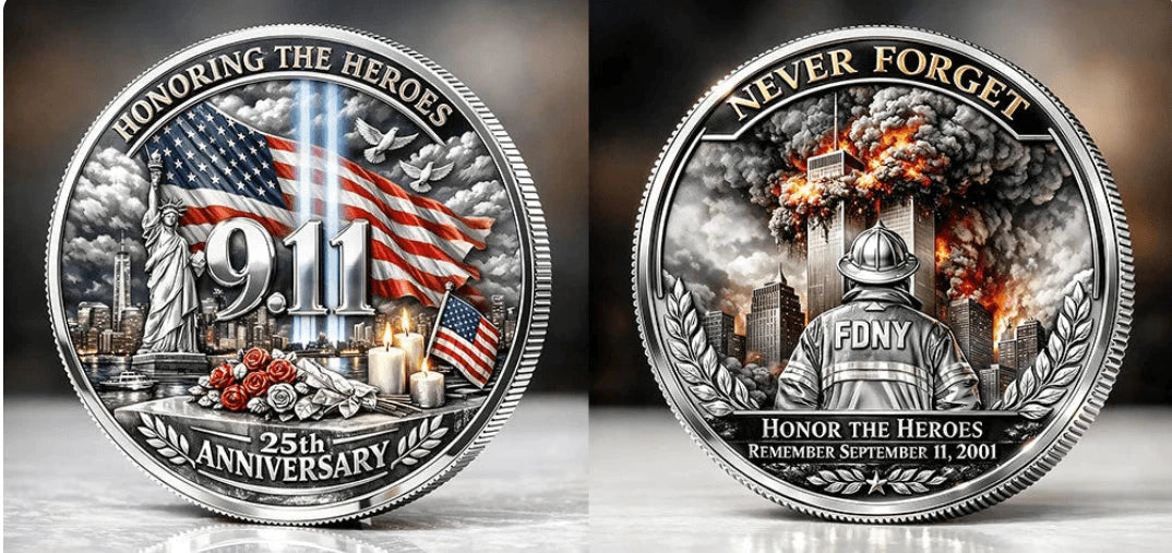 9/11 Never Forget – 25th Anniversary Commemorative Coin