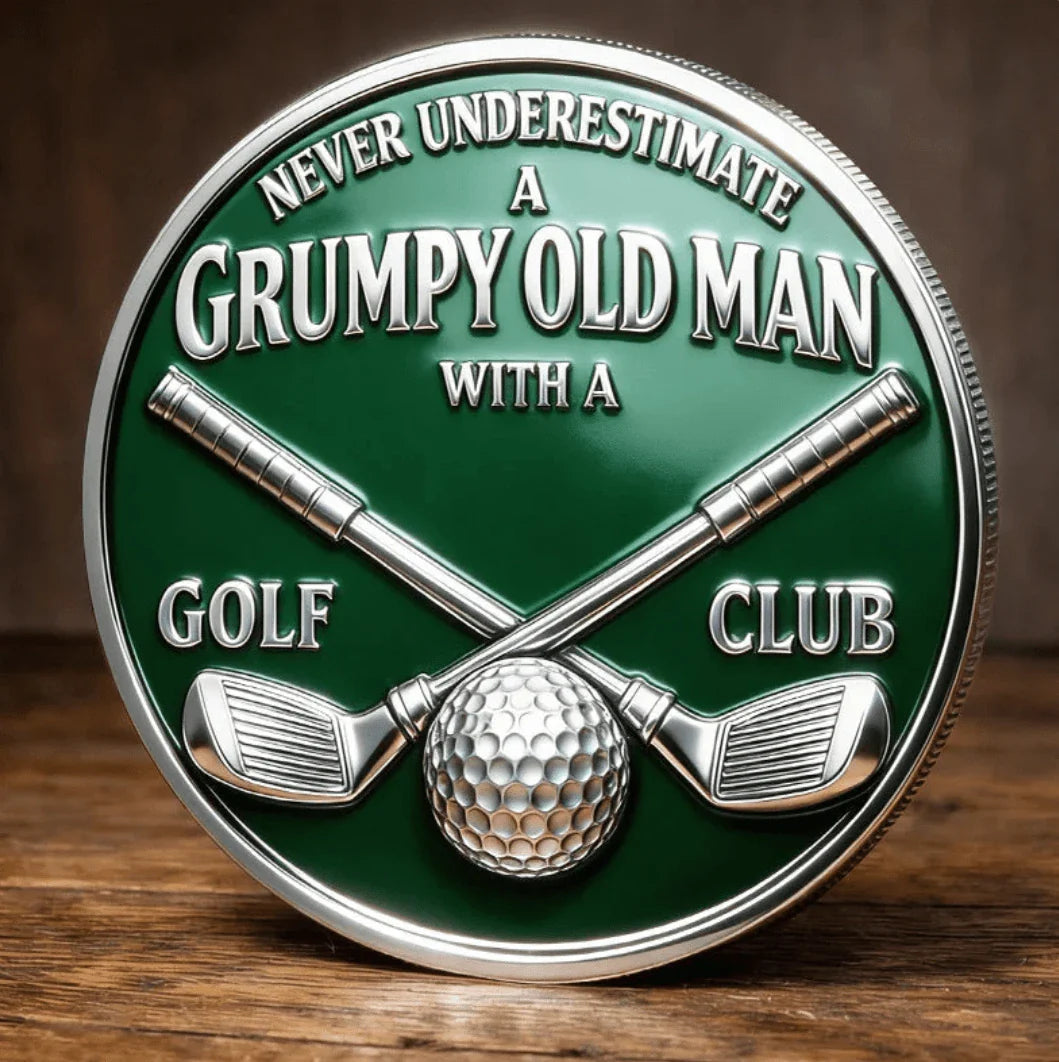 Grumpy Old Man Golf Club Commemorative Coin