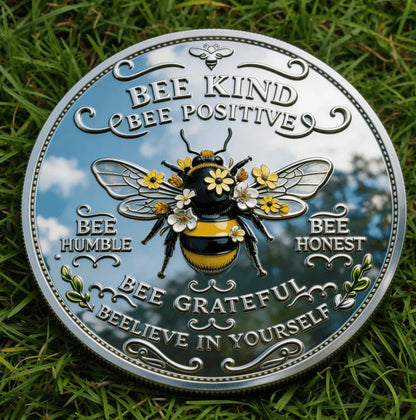 🏆NEW YEAR 60% OFF - Bee Kind Positivity Commemorative Coin 🐝🪙🌼